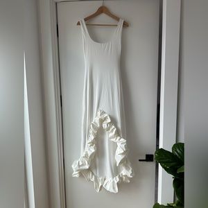 Maygel Coronel Garita Dress in White